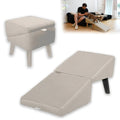 Hot 2-In-1 Convertible Wooden Home Step Stool Dog Ramp Stairs, Dog Ramp Ottoman, Folding Non Slip Split Ottoman Doggie Ramp